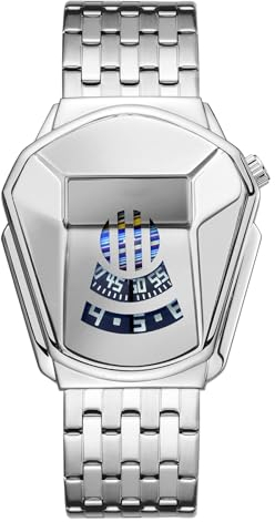Tevimpeya Herren Quarz Uhr,kreative Herren Uhren,Analoge Quarzuhren mit Edelstahlarmbändern wasserdichte Coole Herren Armbanduhr