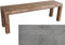 TOTAL WOOD 2012 Gartenbank Sitzbank Holzbank parkbank terrassenmobel für Innen und Außen geeignet Nach Maß verfügbar (Classic imp) (GRAU, 180X38.5X50)