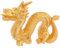 Chinesische Tierkreiszeichen Figuren Drachen Feng Shui Statue Gold Harz Skulptur Kleine Drachenfigur Auto Dekofigur Reichtum Deko 2024 Neujahr Schreibtisch Büro Tischdeko