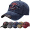 Baynetin Baseballkappe Herren Einstellbare Retro Baseball Hut, Baumwolle Sommerhut Sonnenhut Sportlicher Draußen Kappen Hüte Gestickte Verstellbar Sonnenschutz Basecap (Marineblau)