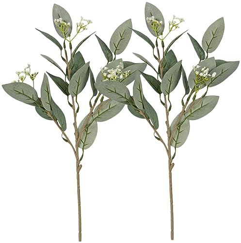 MAGICLULU 2stücke Künstliche Olivenzweige Pflegeleichte Tischdeko Für Garten Zuhause Und Hochzeiten Langlebige Wiederverwendbare Pflanzen Aus Kunststoff Branches Für Natürliche Akzente