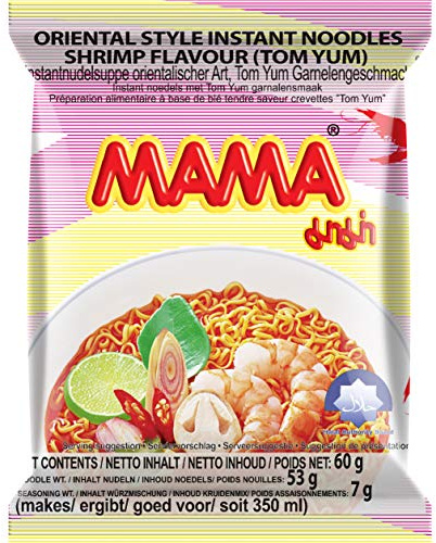 MAMA - Instant Nudeln Garnelen - 10 X 60 GR - Multipack