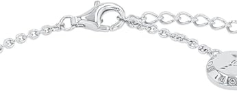 Joop! Halskette aus 925 Sterling Silber für Damen, Halsschmuck, teilw. mit Schmuckstein, Silber 925 rhodiniert, Kommt in passender Schmuckbox