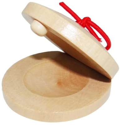 1/2 Stück -Kastagnetten – Hand-Finger-Kastagnetten, Flamenco-Handklöppel | kinderfreundliches -Musikinstrument für Kinder, tragbare Kindergarten-Percussion-Instrumente für Bühnenshow, Lernen
