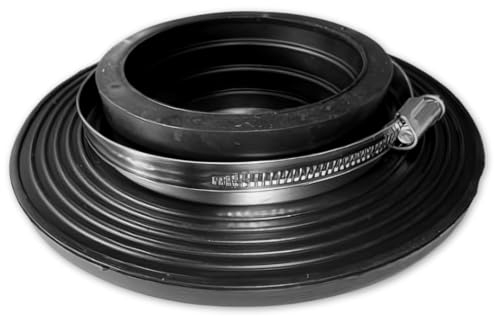 KRUSE SebFlex Mauerkragen DN 110 mm nach DBV - 108-116 mm - inkl. 2 Spannbänder Edelstahl MPA geprüft (110 (108-116mm))