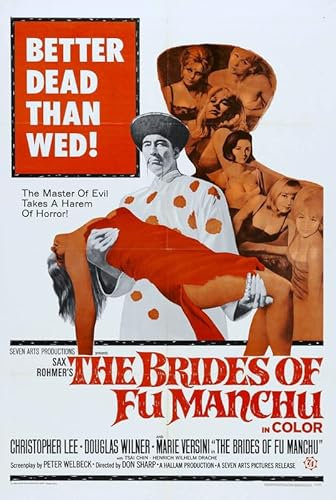 Poster Brides Of Fu Manchu, A4, Wandkunst, Heimdekoration, Filmposter, Leinwand, Film, Kino, Retro, Vintage, Kult, klassisch, Nostargic, Saga, moderner Nachdruck, wir drucken jedes Poster für Sie,