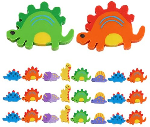 FUNOMOCYA 120 Stück Kleiner Dinosaurier Radiergummis Aus Sicherem Material Kreative Figuren Für Schule Und Geschenke Bunte 3d-radiergummis Für Kinder