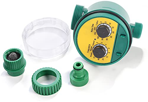 Intelligent Garden Minuteur d'arrosage électronique multifonction 2 cadrans 13 x 11 x 10