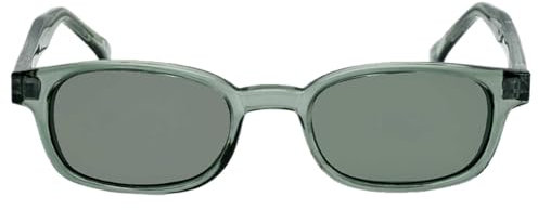 KD's X Sonnenbrille 11269 – Rahmen transluzent grün – polarisierte grüne Gläser – Größe XL, grün, grande taille