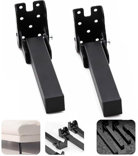 JIAJUTUI001 2 Pièces Pieds Meubles Pliables,Métal Pieds de Table Pliables Pied Pliant Table Canapé à 90 Degrés Noirs Pieds de Rechange pour DIY Meubles,Lit Armoire,Chaise (60cm(23.6in))