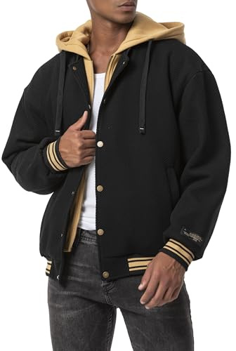 Redbridge Herren College-Jacke mit Kapuze doppelten Verschluss