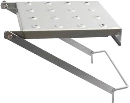 Ladder Work Platform Extension Anti-Slip Ladder Platform Ladder Tray for Painters Holds 400 Pound 17 x12 Inch