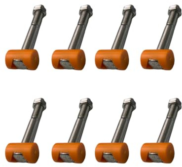 8 x Compatible with Fluval FX4 FX5 & FX6 Orange Canister Filter Lid Fastener Barrel Nut Cover Lock Including Stainless Steel Nut and Bolts