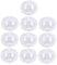 Toyvian 10pcs Dummy Storage Box Pacifier Case Cover Portable and Easy to Clean Pp Material Pacifier Holder Case