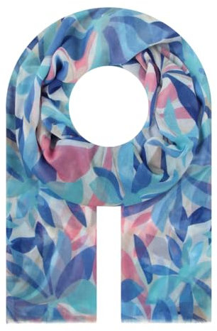 Majea Halstücher Damen Tuch Kopftuch Halstuch Schal Damen-Schal Tücher Damen Stola (880030) (blau 39)