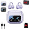 M100 Clip On Ear Headphones, Co2 Clip Earbuds, Smart Touchscreen Bluetooth Earbuds, Open Ear Clip Headphones Wireless Earbud Bluetooth 5.4 Sports Earphones (Purple)