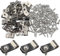 100 Pcs Heavy Duty Stainless Steel Wire Mesh Screw on Clips for Fence and Cage Applications 304 Stainless Steel, for Attaching Wire Mesh and Cables to Wooden Posts and Walls