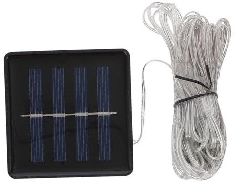 iplusmile Luz Solar Tipo Paraguas Para Decoración De Jardín Cadena De Luces Solares Para Sombrillas Luz Blanca Para Patio y Jardín