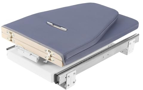Bügelbrett, faltbar, um 180 ° drehbar, Wand-Bügelbrett, Tragfähigkeit 45 kg < 20 dB, faltbar, abnehmbarer Bezug, geeignet für Wohnungen und Häuser
