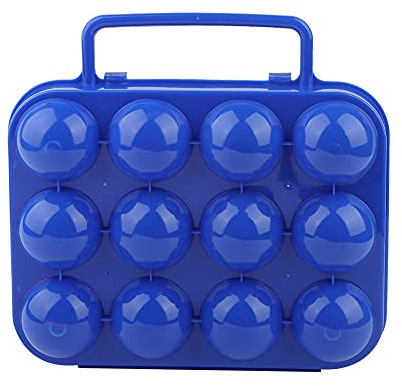OEBUAFI Boîte de Rangement pour 12 œufs, Organisateur Durable avec Boucle et Couvercle pour Cuisine ou Réfrigérateur Bleu/vert/Orange (ORANGE) (BLUE)