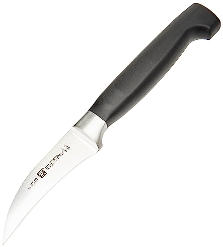 ZWILLING Couteau à éplucher, Lame : 7 cm, série Four Star, Argent/Noir