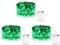 BOLWEO Battery Operated Christmas String Lights,10Ft/3M 30Leds,Waterproof Decor Lights for Vases St Patrick's Day,Green,3Pack