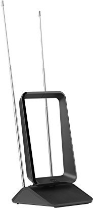 One for All – Passive TV Zimmerantenne – Digital-TV in HD - 0 bis 5 km Reichweite – Schwarz – SV9405