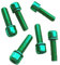 Perfeclan 6pcs M5 x 18 mm Vorbau Schrauben für Mountainbike Fahrrad, Grün