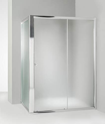 Hydra Box Doccia angolare Anta Fissa Porta Scorrevole 70x120 cm Opaco