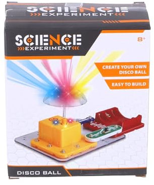 SCIENCE EXPERIMENT 370-2780 Elektrobaukasten Disco Ball, Discolicht zum Selbermachen, batteriebetrieben, Experimentierkasten mit elektronischen Modulen, Lernspielzeug geeignet für Kinder ab 8 Jahren