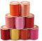 Cheriswelry Lot de 9 rouleaux de cordon en polyester ciré tressé avec bobine pour la fabrication de bijoux, bracelets, macramé, 9 couleurs - 1 mm