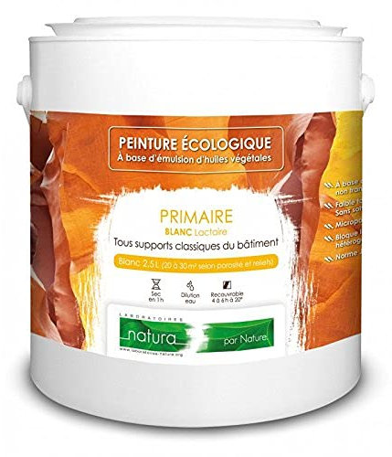 BOX DECO COULEURS Sous-couche primaire murale blanc naturelle écologique intérieur Natura - 2,5L