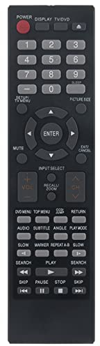 076R0SC011 Replace TV DVD Combo Remote Control fit for SANYO TV HDTV LCD DVD Combo DP32670 DP26670 DP32671 DP36671 DP26671