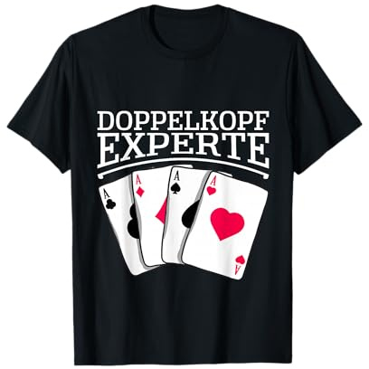 Kartenspiel Doppelkopf Experte Spielkarten T-Shirt