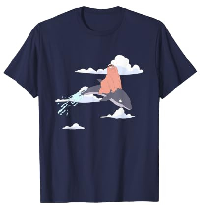 Family Guy Peter on a Dolphin Funny Cartoon T-Shirt