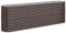 vidaXL Oval-Shaped Brown Raised Garden Bed - Powder-coated Steel Planter for Outdoor Flowers, Herbs, Vegetables - 224x40x68 cm