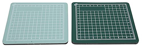 Tapis de découpe auto-cicatrisants pour travaux manuels, lot de 2 mini planches à découper en tissu antidérapant petit tapis de découpe pour scrapbooking, quilting