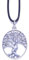 NILUXE DESIGN -Colgante Plata Mujer Árbol de la Vida de Zamak Bañado en Plata - Bonito Collar para Hombre y Mujer Ajustable con Córdón Encerado Negro- Cierre de Acero -Ideal para Regalar