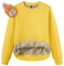 TACVASEN Women's Sweatshirts Long Sleeve Thick Fleece Sweatshirt Ladies Winter Pullover Tops Yellow