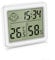 Ankilo Digital Thermometer Hygrometer mit Uhr,Hygrometer Innen Tragbares Großbild,Wecker Digital mit Temperatur,Raumklima-Indikator Raumthermometer für Büro Heim