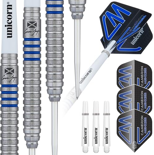 Unicorn Cameron 'Cammy' Menzies Contender Dartpfeil-Set, blau, 23 g