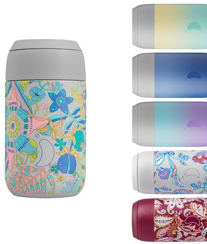 Chilly's Series 2 Coffee Cup - Tight seal, No Sweating - BPA-Free Stainless Steel - Reusable - Double Walled, Vacuum Insulated - Liberty - Tropical Trails, 340ml