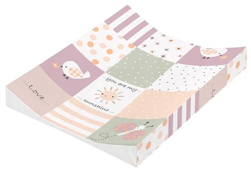 Julius Zöllner Patch Matelas à langer à 2 cales Rose Taille 50/65 cm