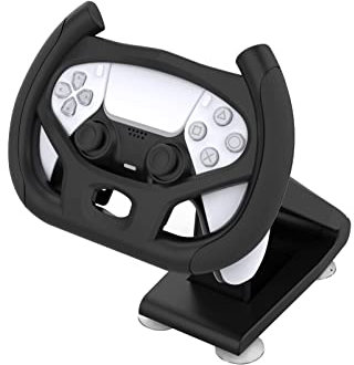 Carreras de volante multieje Soporte de Mango de Juego para PS5 Juego de Conducción Volante de Carreras Juego de mandos Soporte de pie para Playstation 5 Juegos Accesorios
