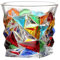 Verres colorés peints à la main pour rhum, bourbon, scotch, eau, boissons (C)