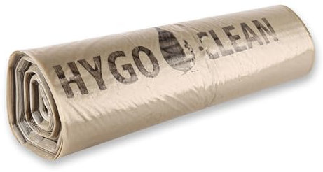 Franz Mensch HygoClean Müllsäcke, 120 l, transparent | LDPE auf Rolle, 150 Stück, reißfeste Müllbeutel 70 cm x 110 cm, Mülltüte aus 100% recyceltem Material