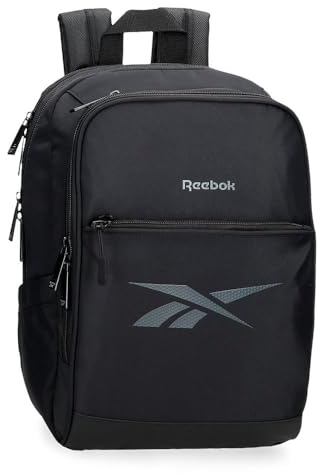 Reebok Newport Laptop-Rucksack 13,3 Zoll, Schwarz, Kindergarten-Rucksack