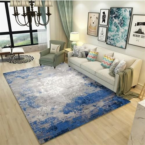 RUGMRZ Rugs Abstrakt schmutzabweisend und waschbar Teppich nach Mass küchenteppiche wohnzimmerteppich100X160CM