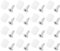 VGOL 50 Sets Plastic Hinge Dowel Inserts Kits for Cabinet Furniture Repairing Compatible with Blum Hinges Plastic Dowel Iron Nickel Plated Screw