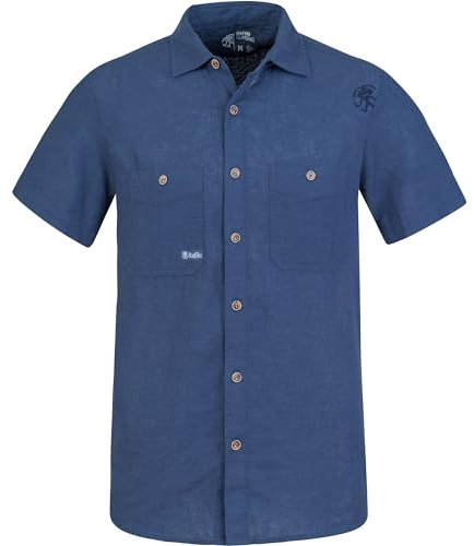 Rafiki Herren Jam Hemd, Ensign Blue, M